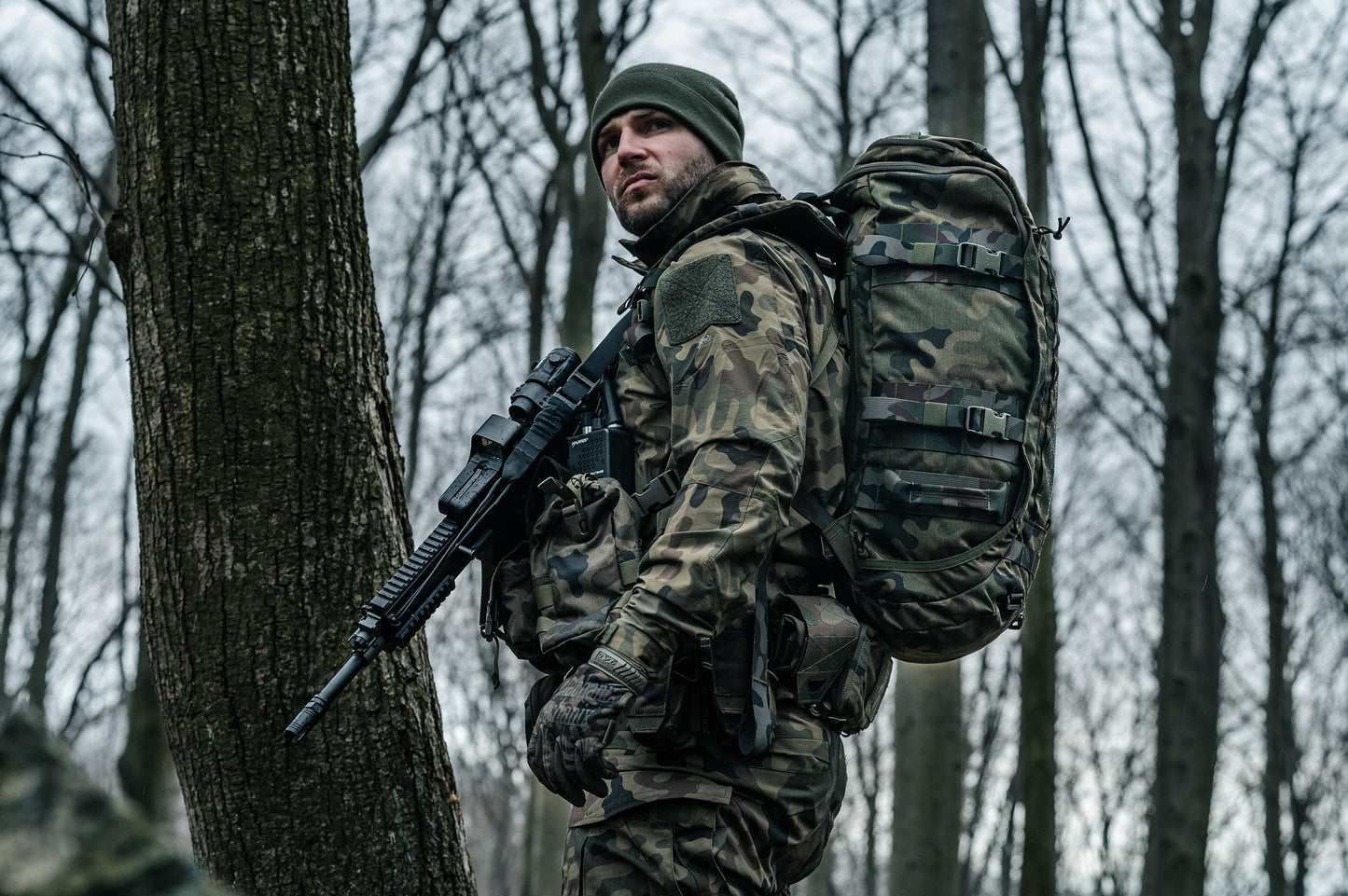 Kurtka Helikon Trooper StormStretch Softshell MK2 - wz.93 Pantera PL Woodland
