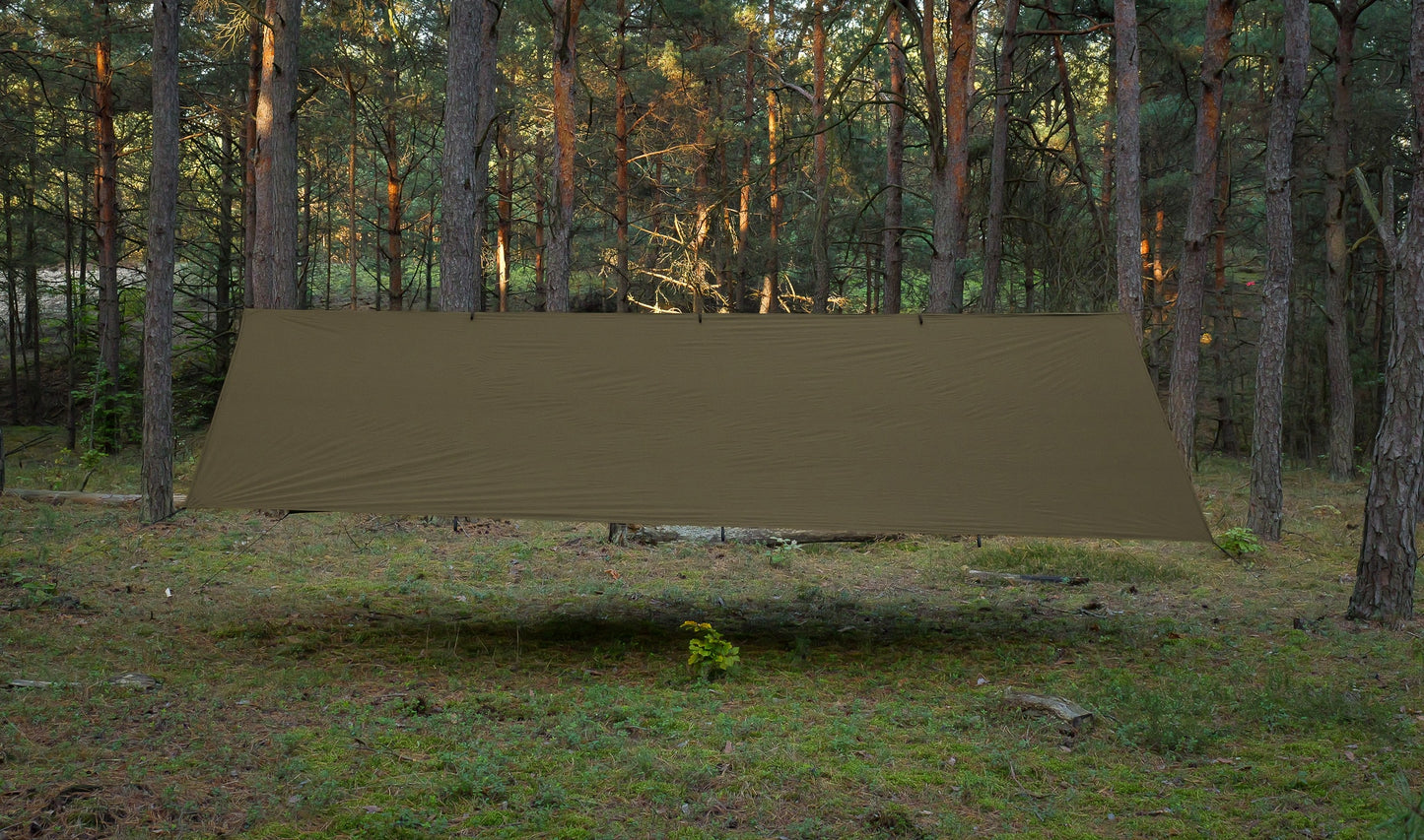 Płachta biwakowa TigerWood Tarp T2 3 x 3 m - Khaki