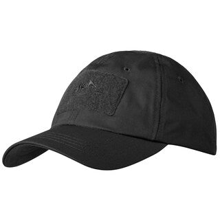 Czapka z daszkiem plus velcro Helikon PolyCotton Rip-Stop - Black