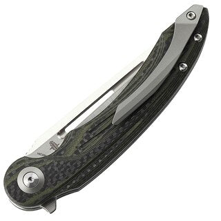 Nóż składany Bestech Knives Irida Carbon Fiber/G10 - Green