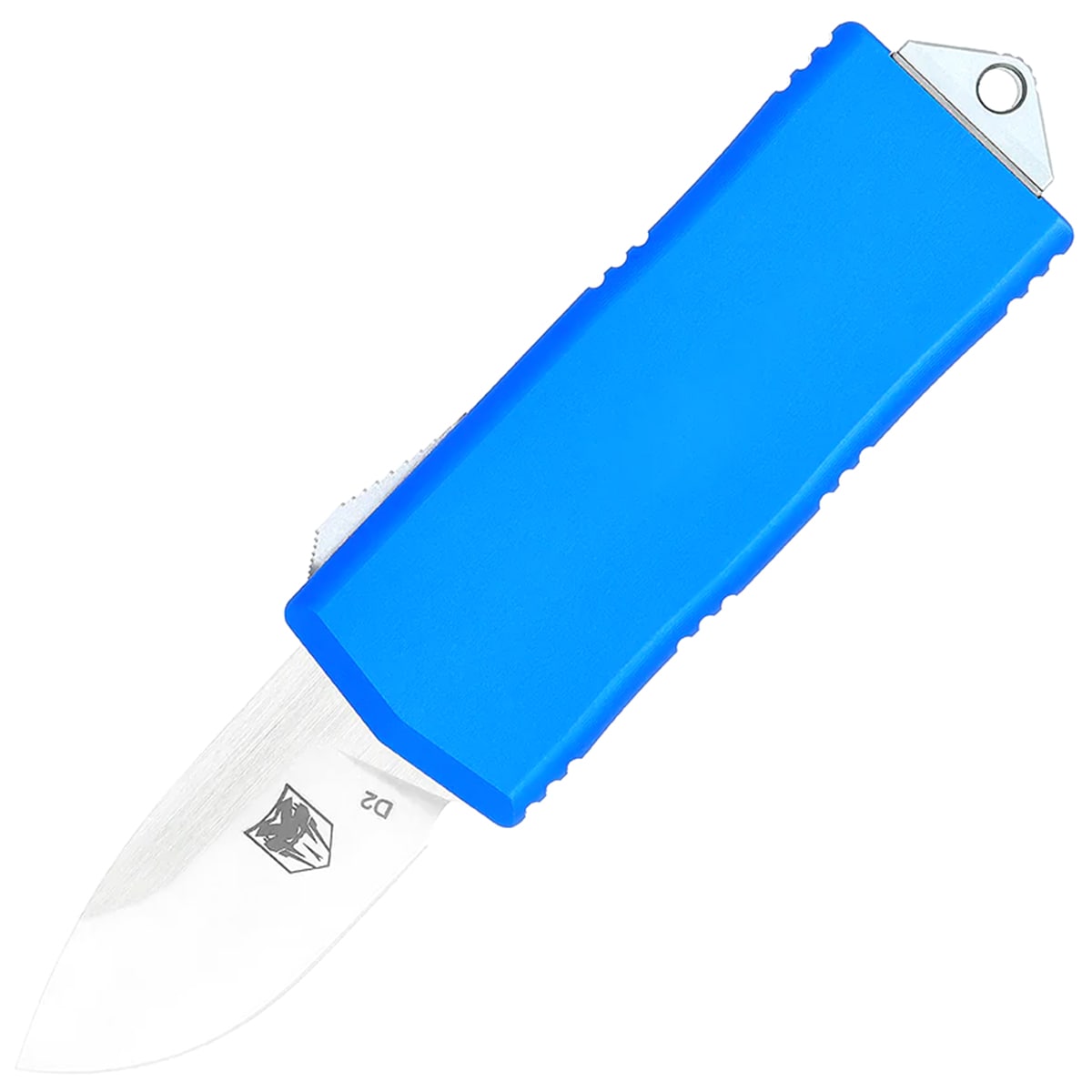 Nóż sprężynowy CobraTec OTF Money Clip Drop-point - Blue
