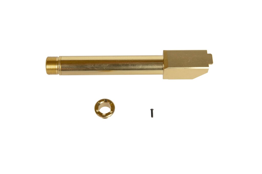 Lufa zewnętrzna Nine Ball 2 Way Fixed Non-Recoiling do replik Umarex Glock 17 - złoty