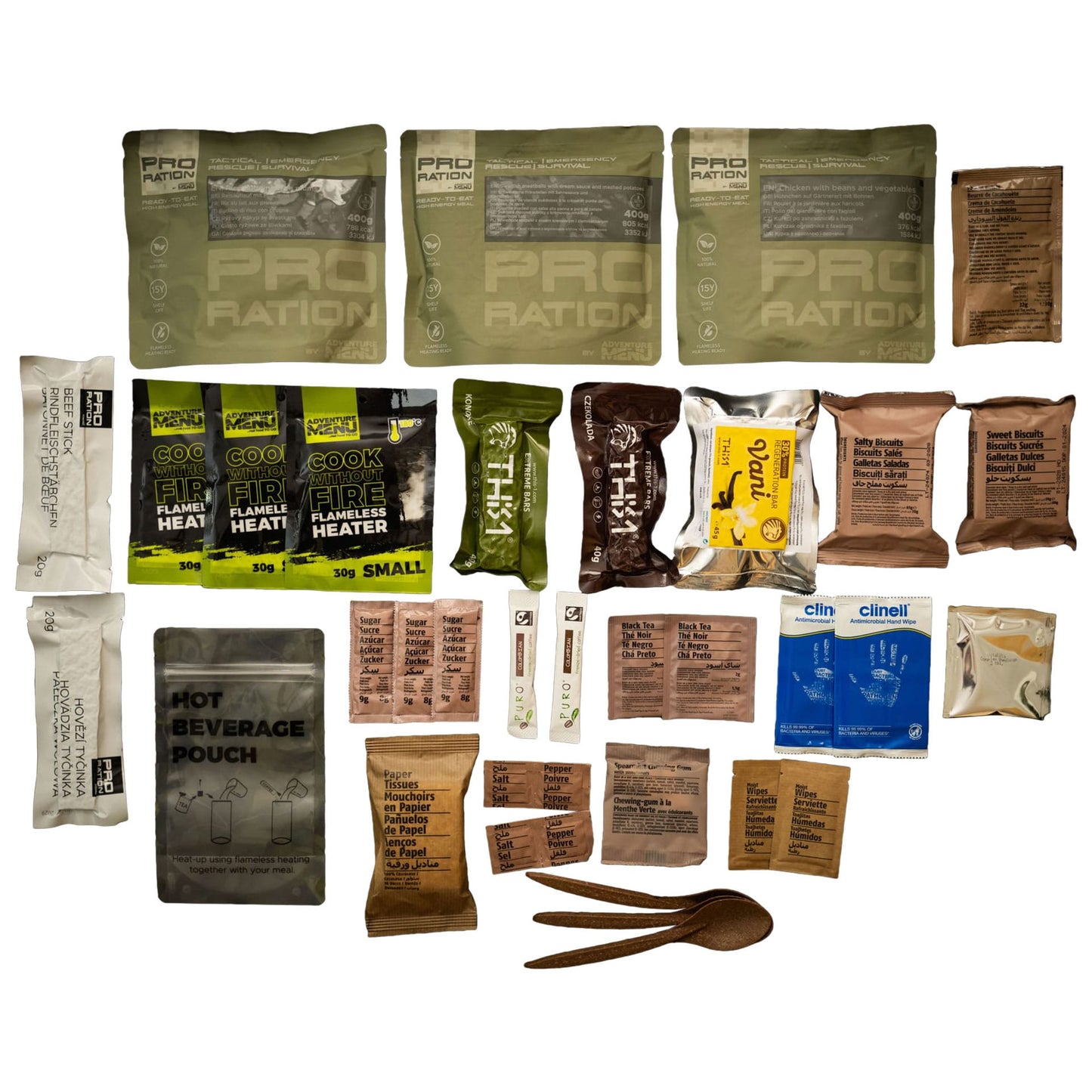 Racja żywnościowa Pro Ration Ultimate Tactical Ration Full-Day Menu V