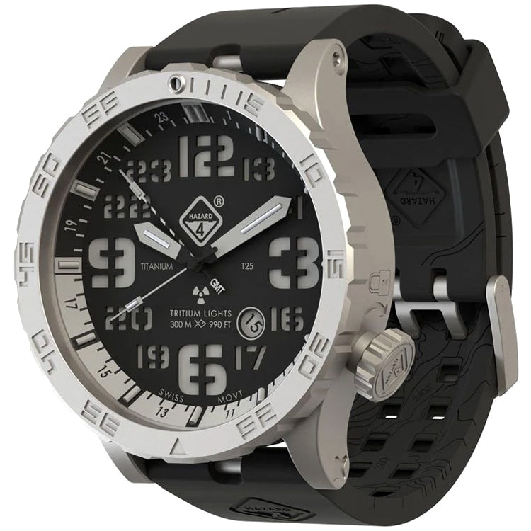 Zegarek Hazard 4 Heavy Water Diver BlackTie B GMT - White