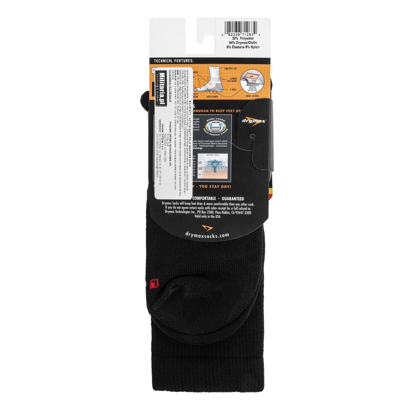 Skarpety Drymax Active Duty Cold Weather Crew - Black