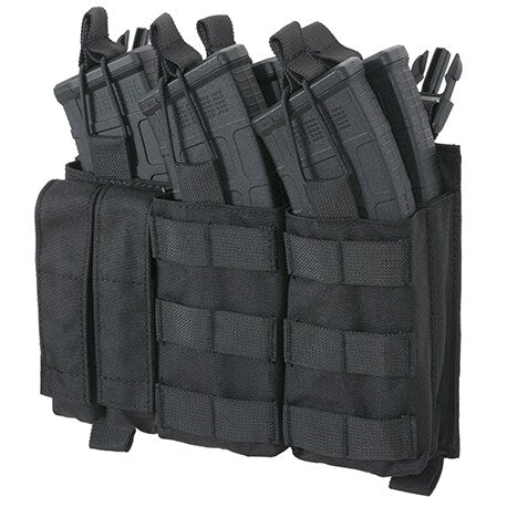 Potrójna ładownica 8Fields Buckle Up na magazynki AK/9mm - black