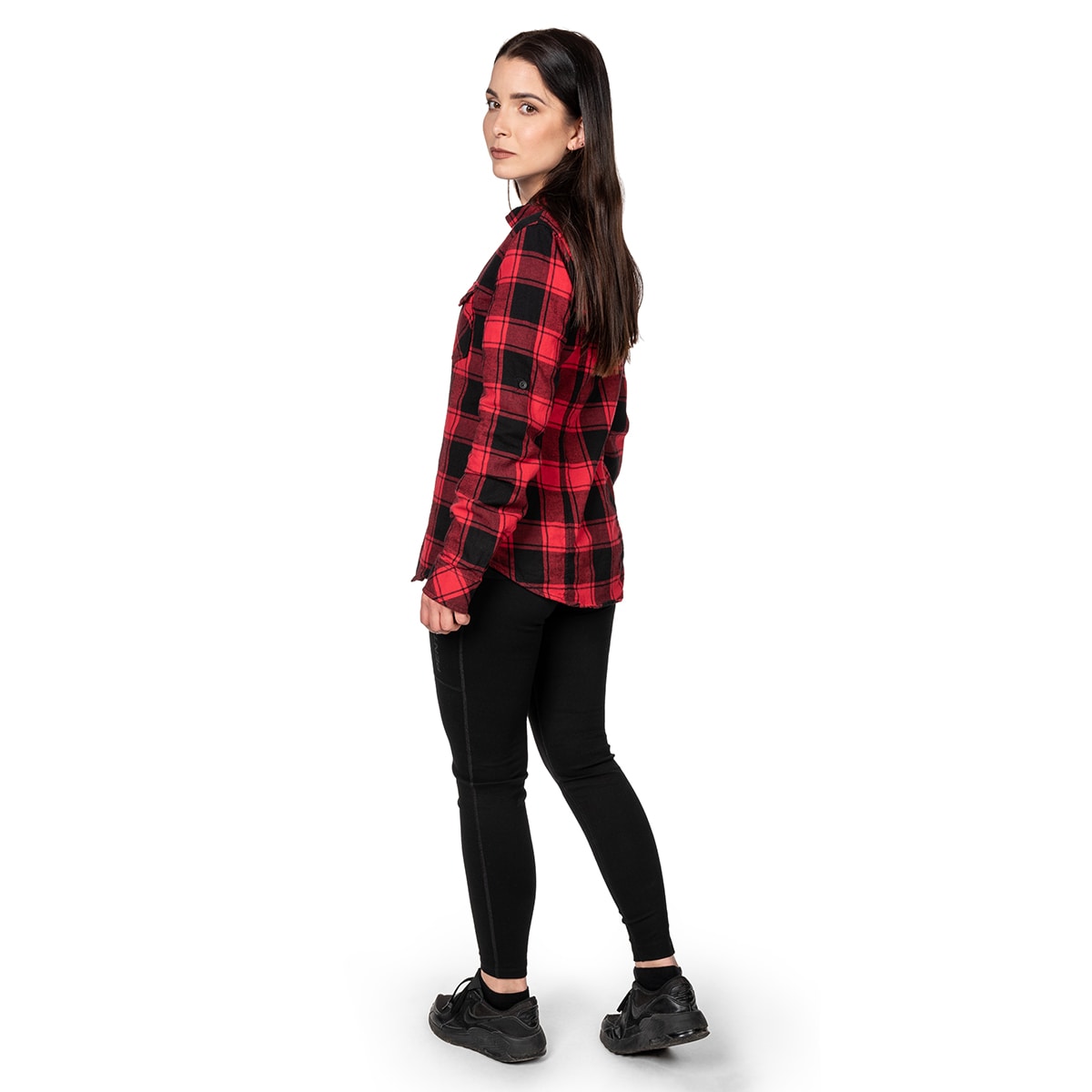 Koszula damska Brandit AMY flanelowa - Red/Black