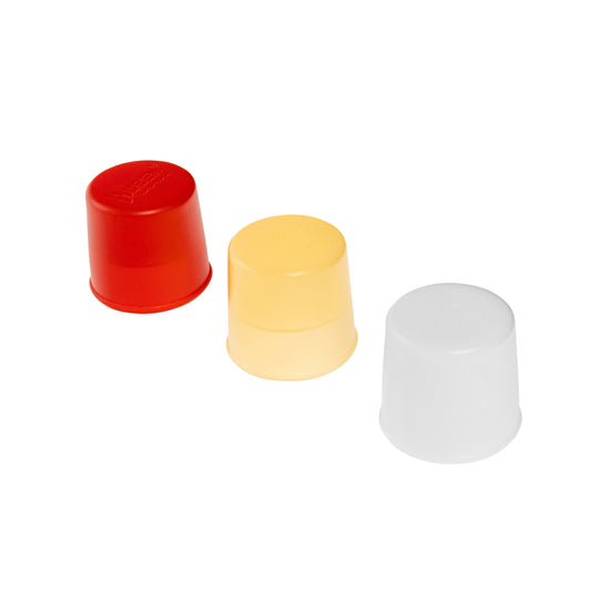 Zestaw trzech nasadek rozpraszających do latarek Wuben AC1 - Red/Yellow/White