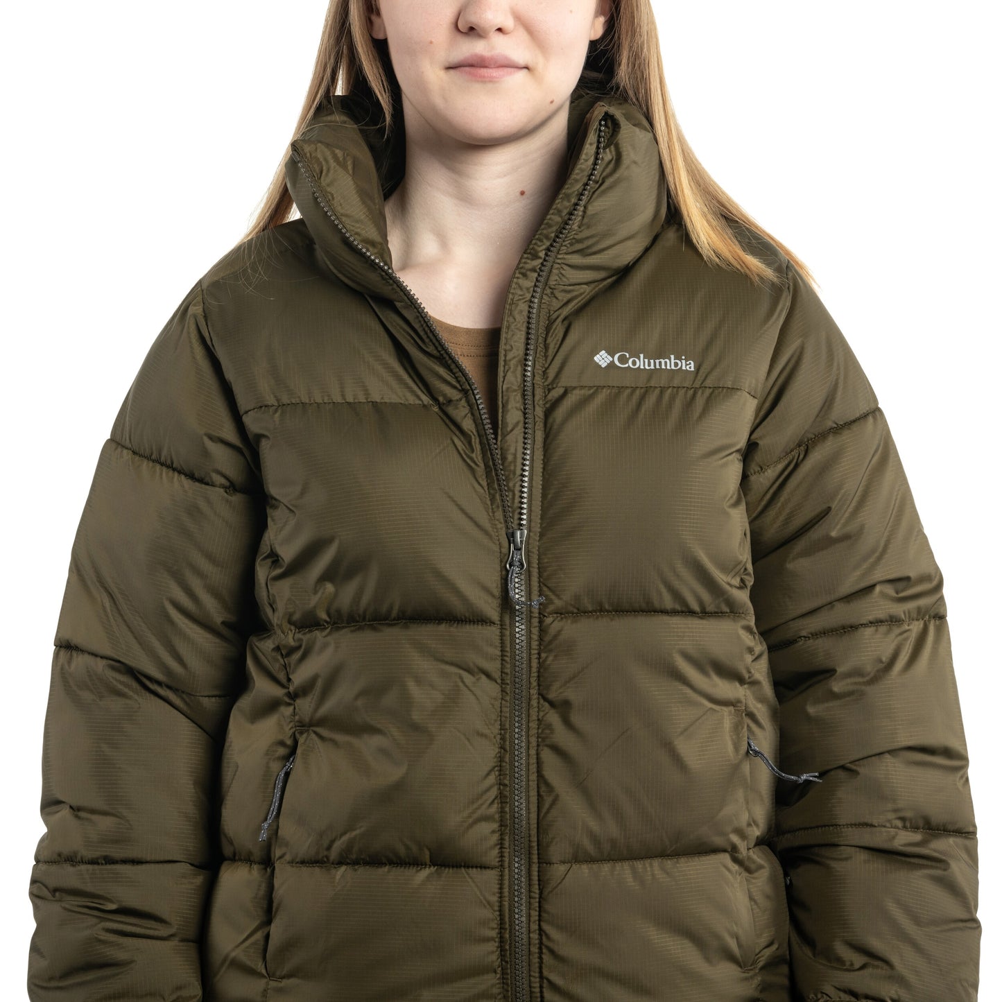 Kurtka damska Columbia Puffect Jacket - Olive Green