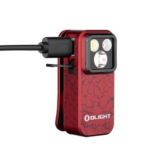 Latarka akumulatorowa Olight Oclip Pro Molten Lava - 500 lumenów