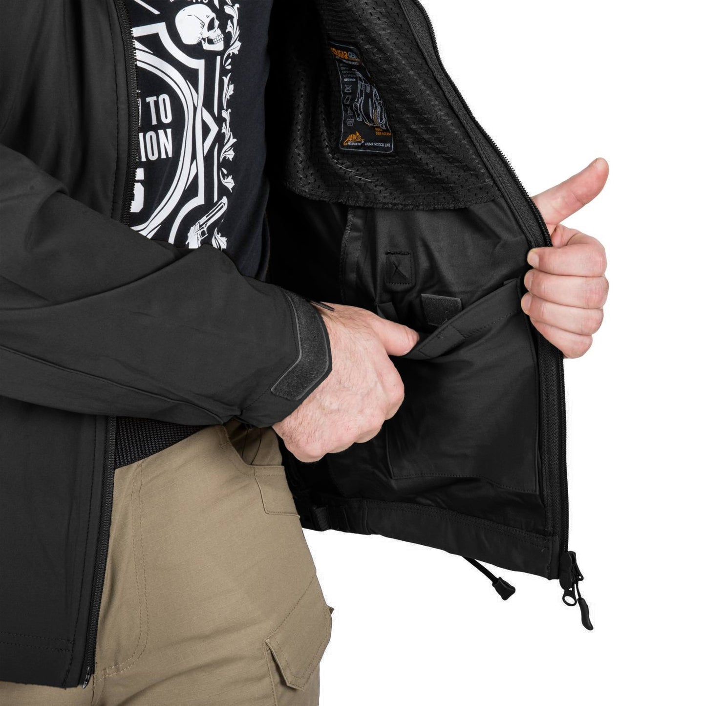 Kurtka Helikon Cougar Softshell Windblocker QSA HID - Black
