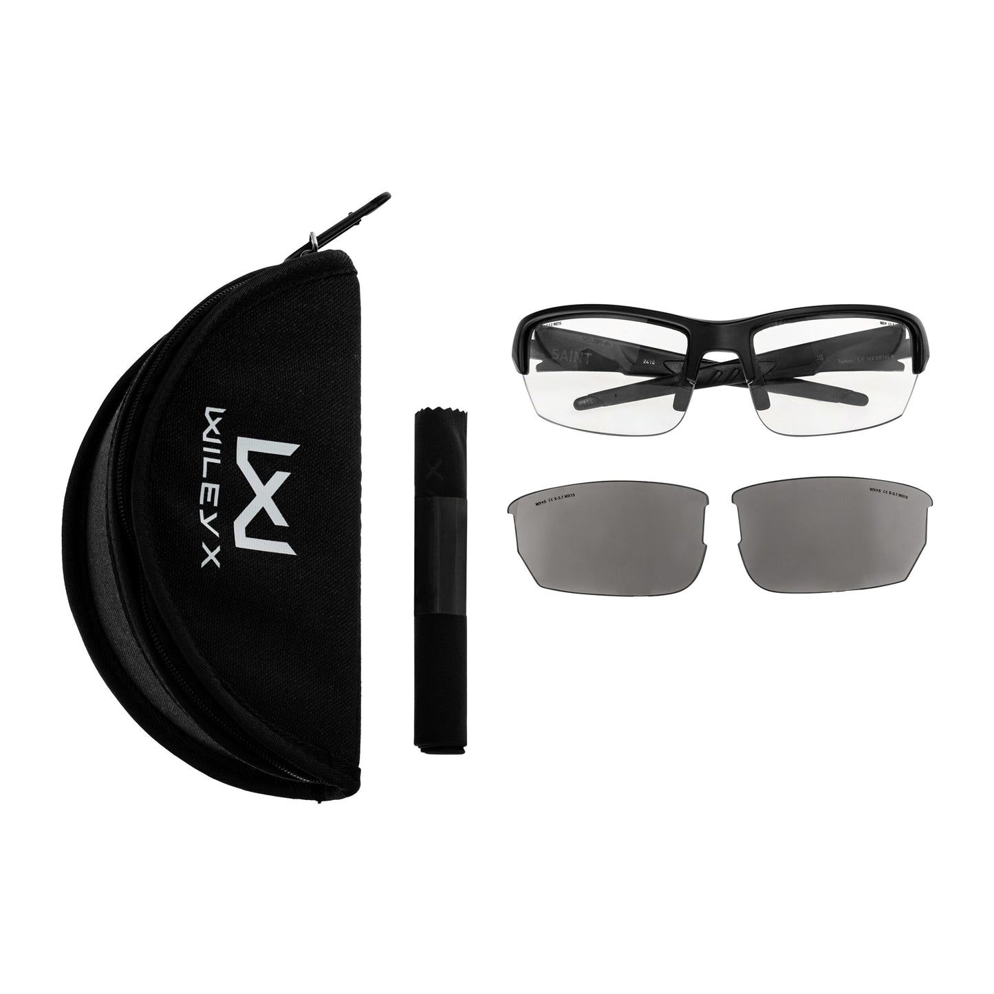 Okulary taktyczne Wiley X Saint Grey/Clear Matte - Black Frame