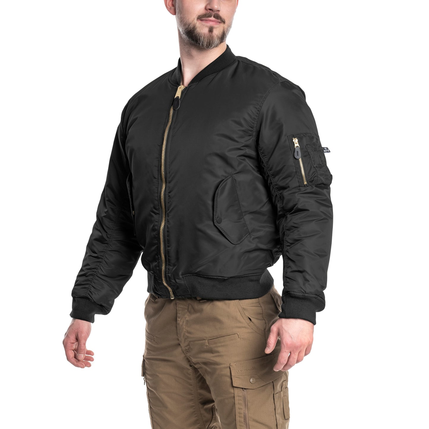 Kurtka MFH MA-1 US Flight Jacket - Black
