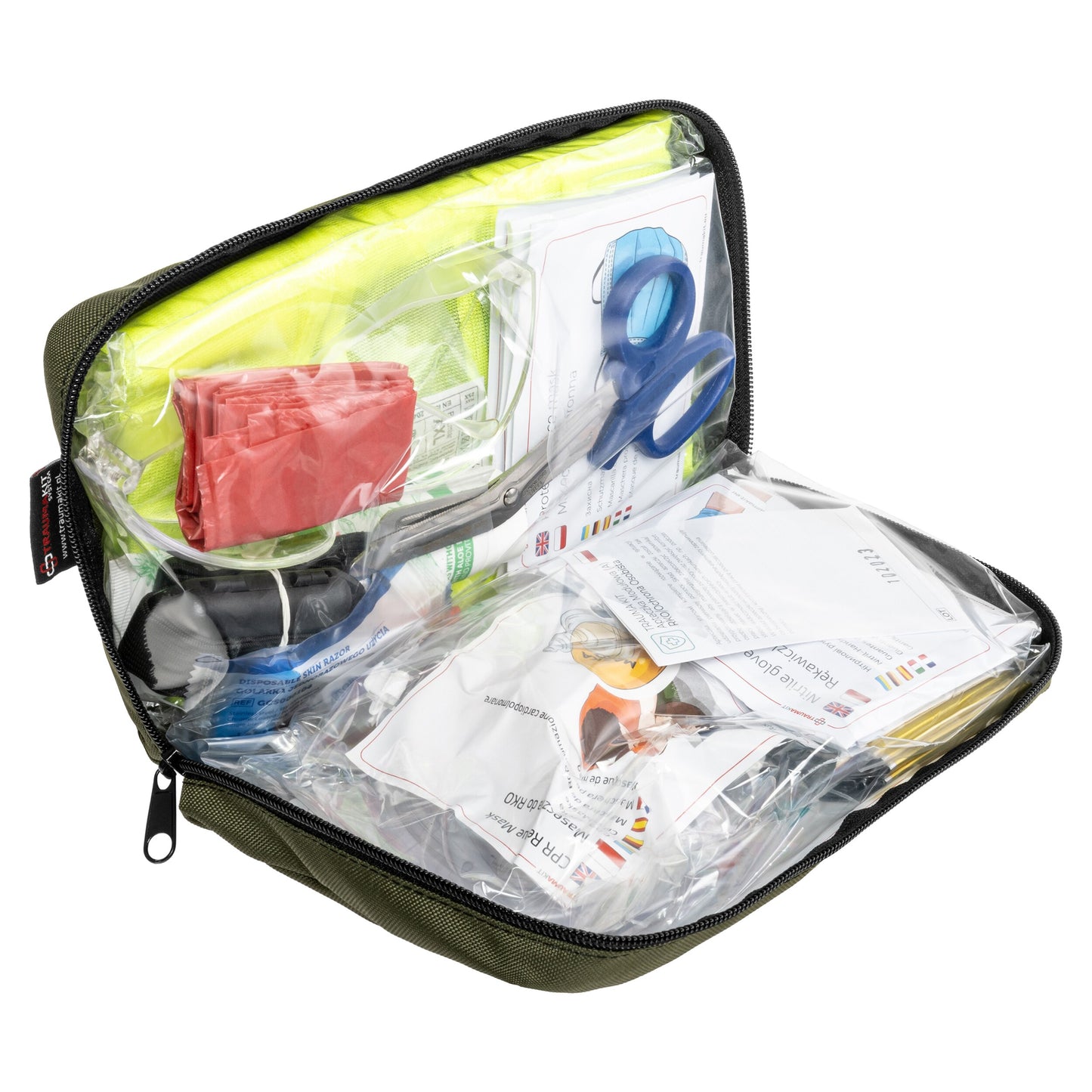Apteczka modułowa AedMax Trauma Kit A Zielona - RKO/Ochrona osobista