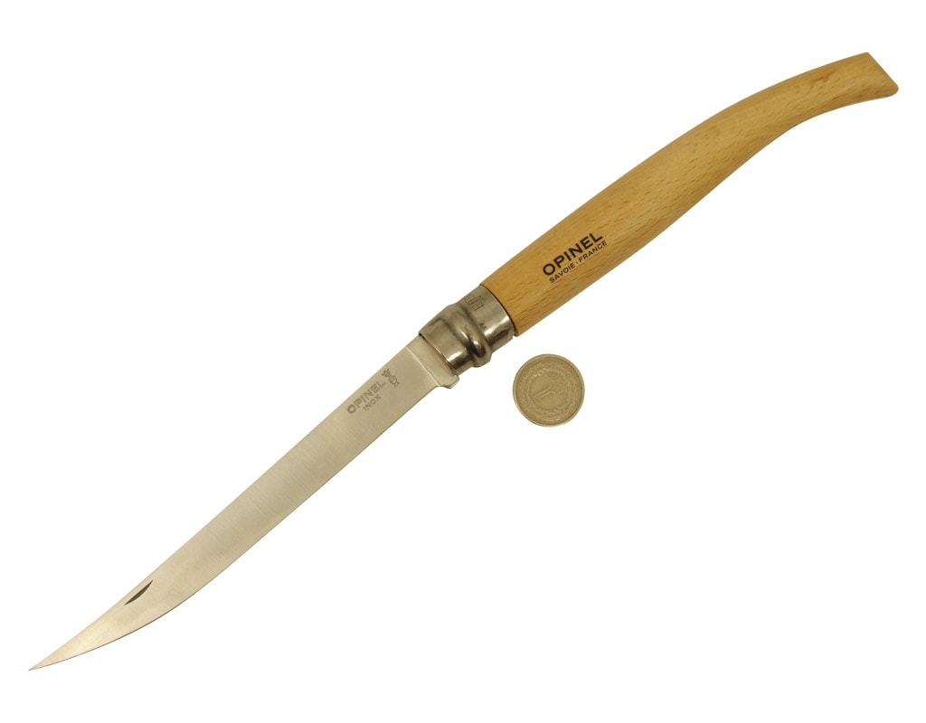 Nóż składany Opinel No.15 INOX Slim Beech