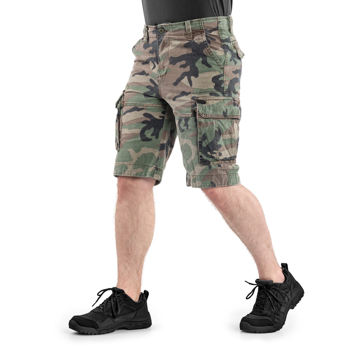 Szorty Mil-Tec Vintage Prewash - Woodland