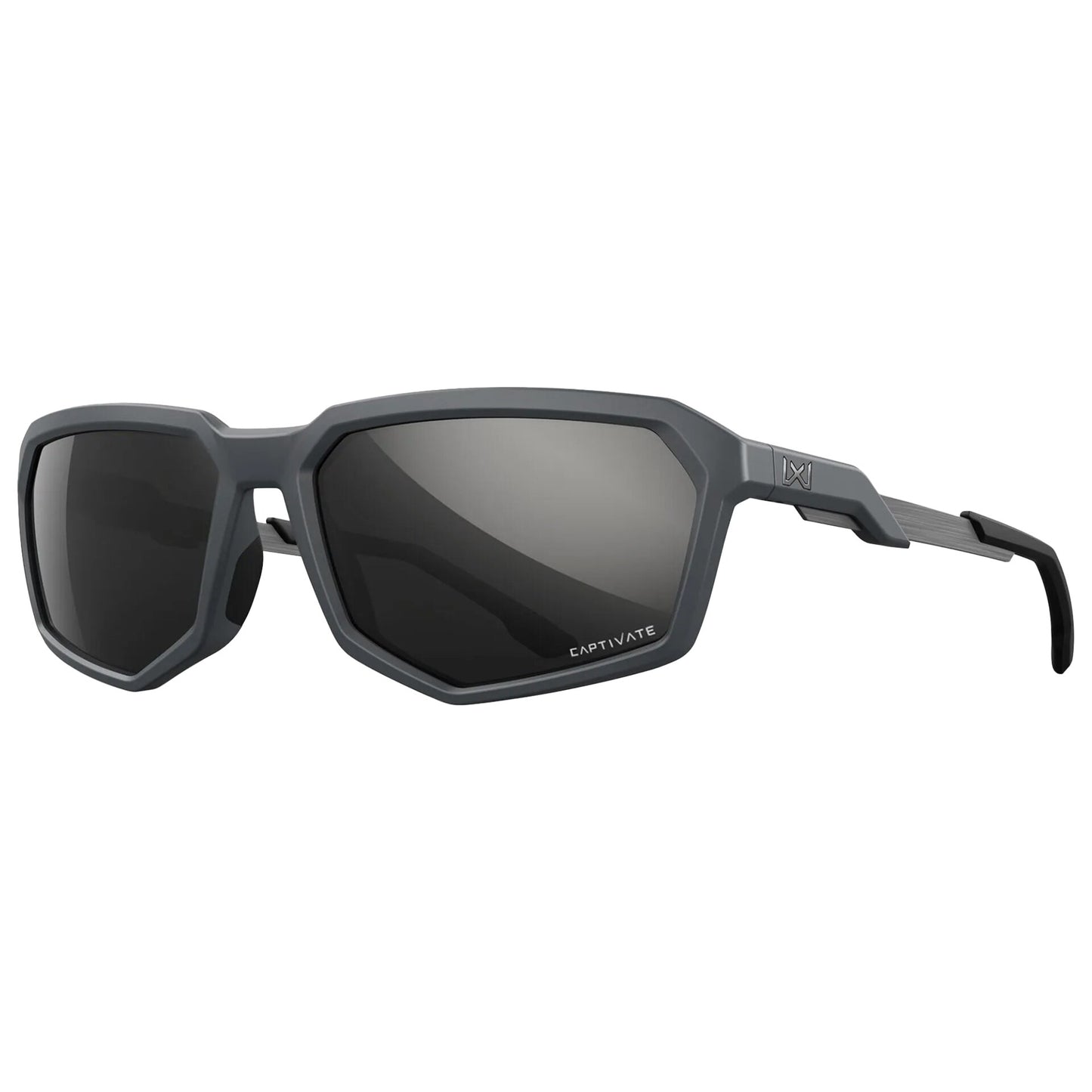 Okulary taktyczne Wiley X Recon - Captivate Polarized Black Mirror/Matte Grey