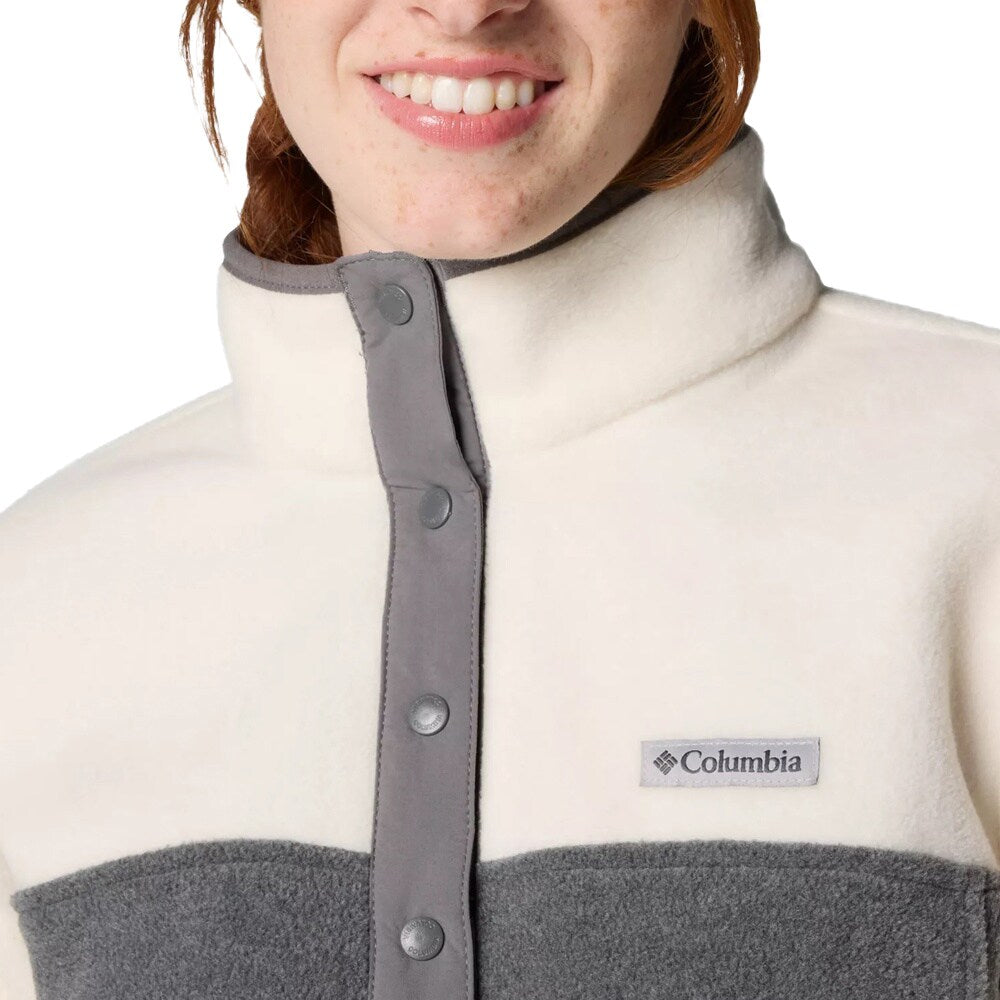 Polar damski Columbia Benton Springs Half Snap Pullover II - City Grey Heather/Chalk