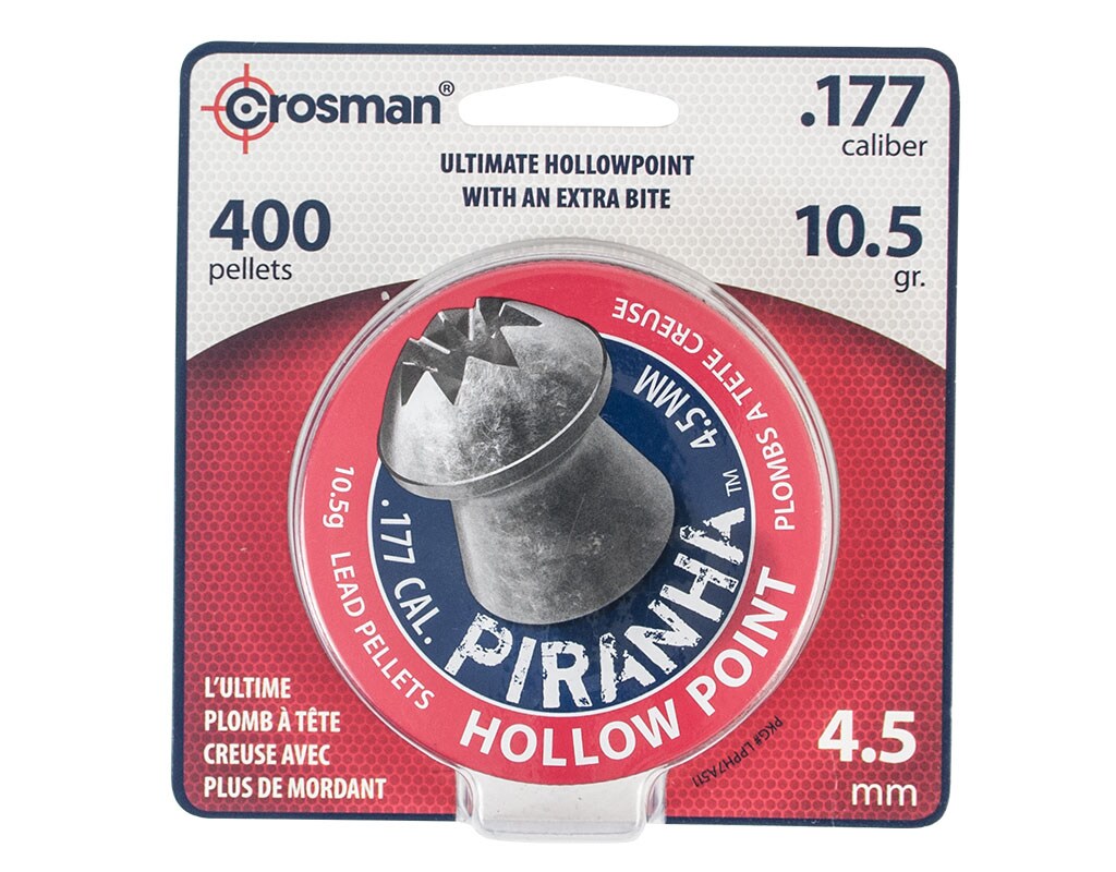 Śrut Crosman Piranha Hollow Point 4,5 mm 400 szt.