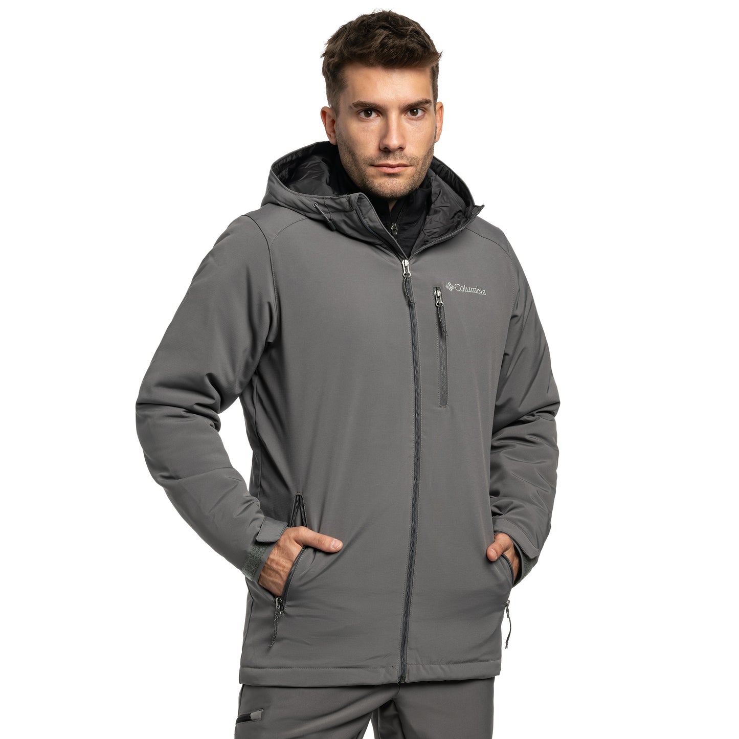 Kurtka Columbia Gate Racer II Softshell - City Grey