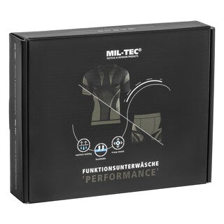 Bielizna termoaktywna Mil-Tec krótka 4-Way Stretch Performance - Olive