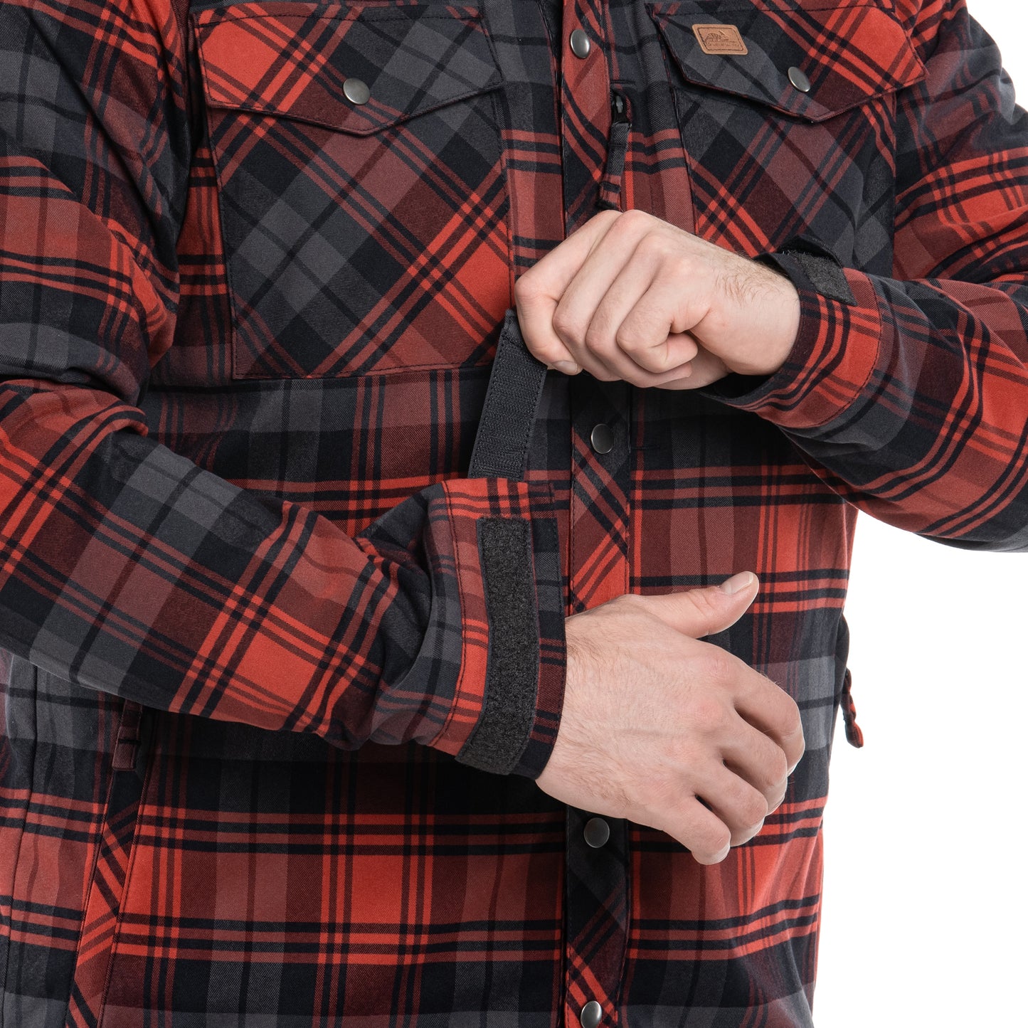 Koszula Helikon Winter Warden Long Sleeve - Slate Crimson Plaid