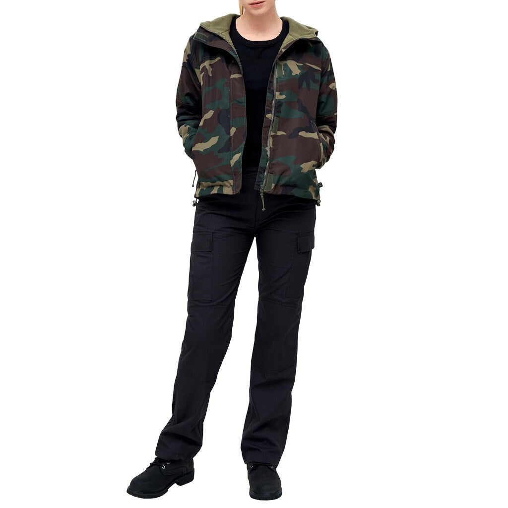 Kurtka damska Brandit Windbreaker Frontzip - Woodland