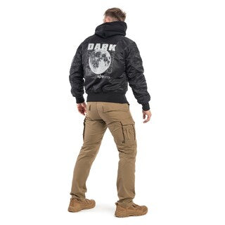 Kurtka Alpha Industries MA-1 VF Hood Dark Side - Black/Reflective