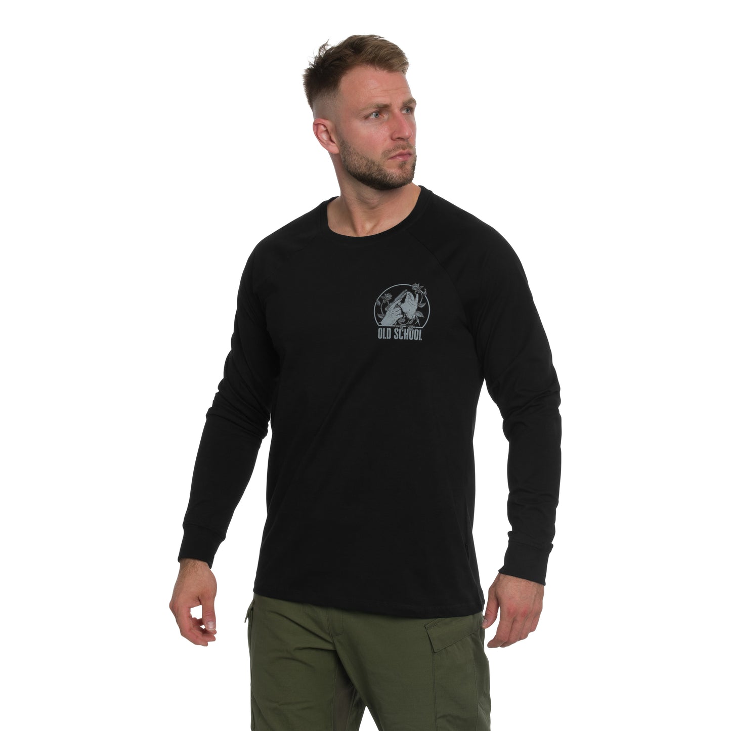 Koszulka Long Sleeve Helikon Old School - Black