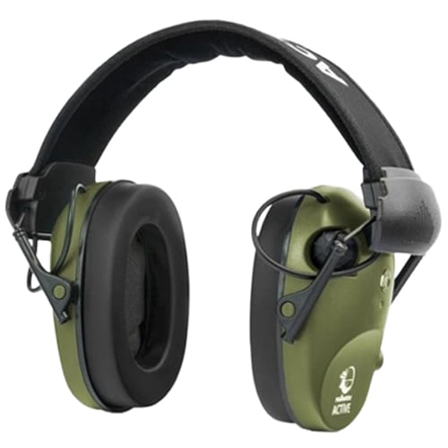 Ochronniki słuchu aktywne RealHunter Active Pro z okularami - Olive