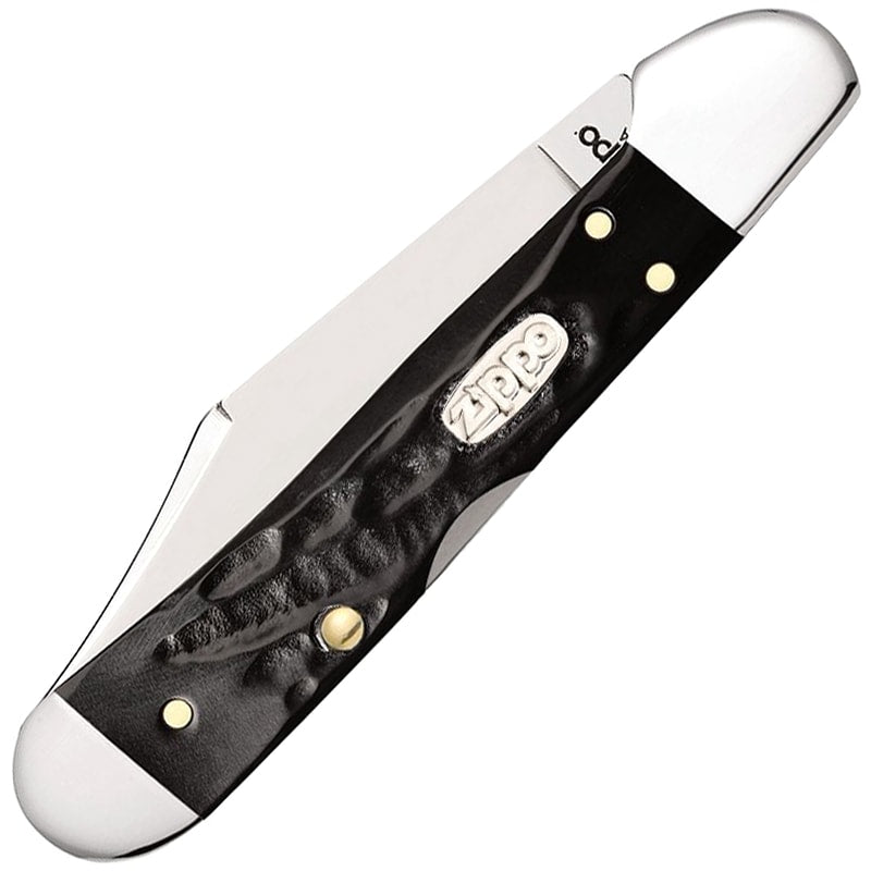 Nóż składany Zippo Mini Copperlock - Rought Black Synthetic