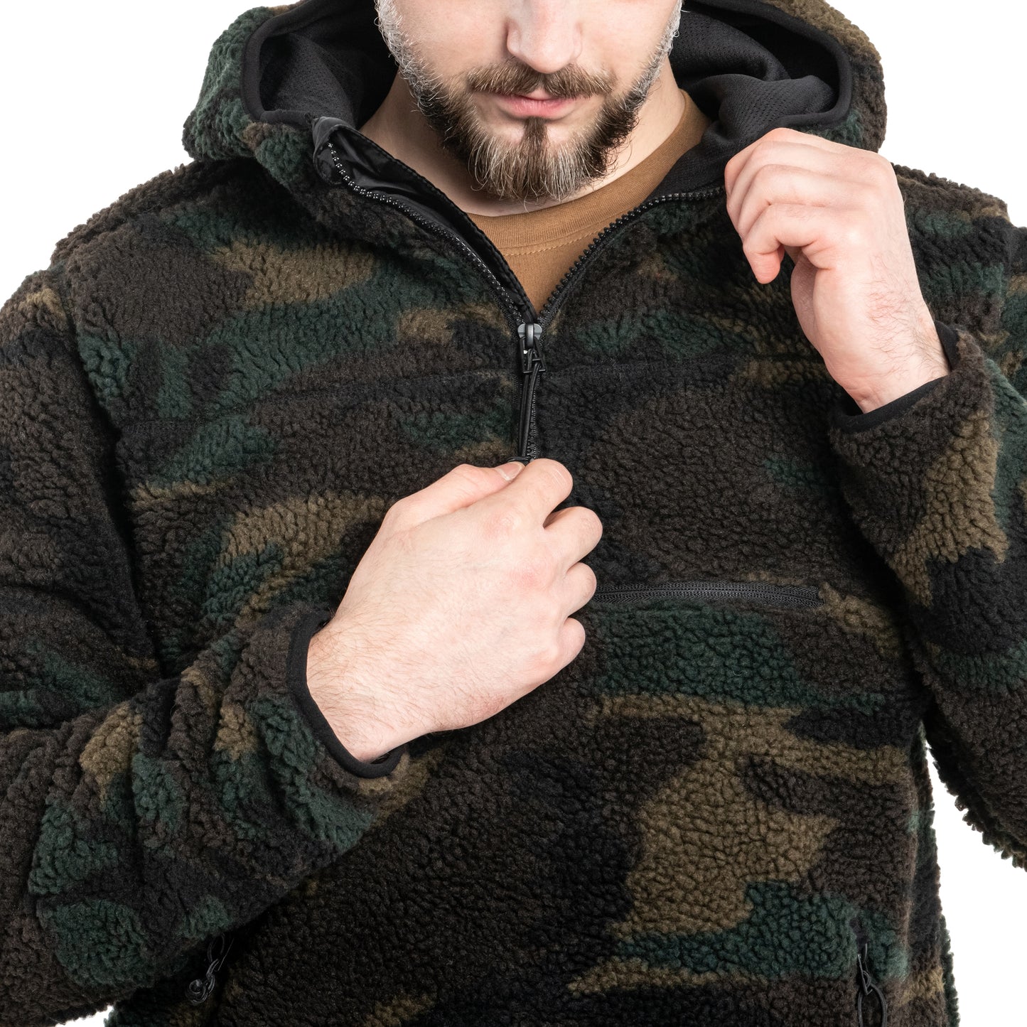 Polar Brandit Teddyfleece Worker Pullover - Woodland