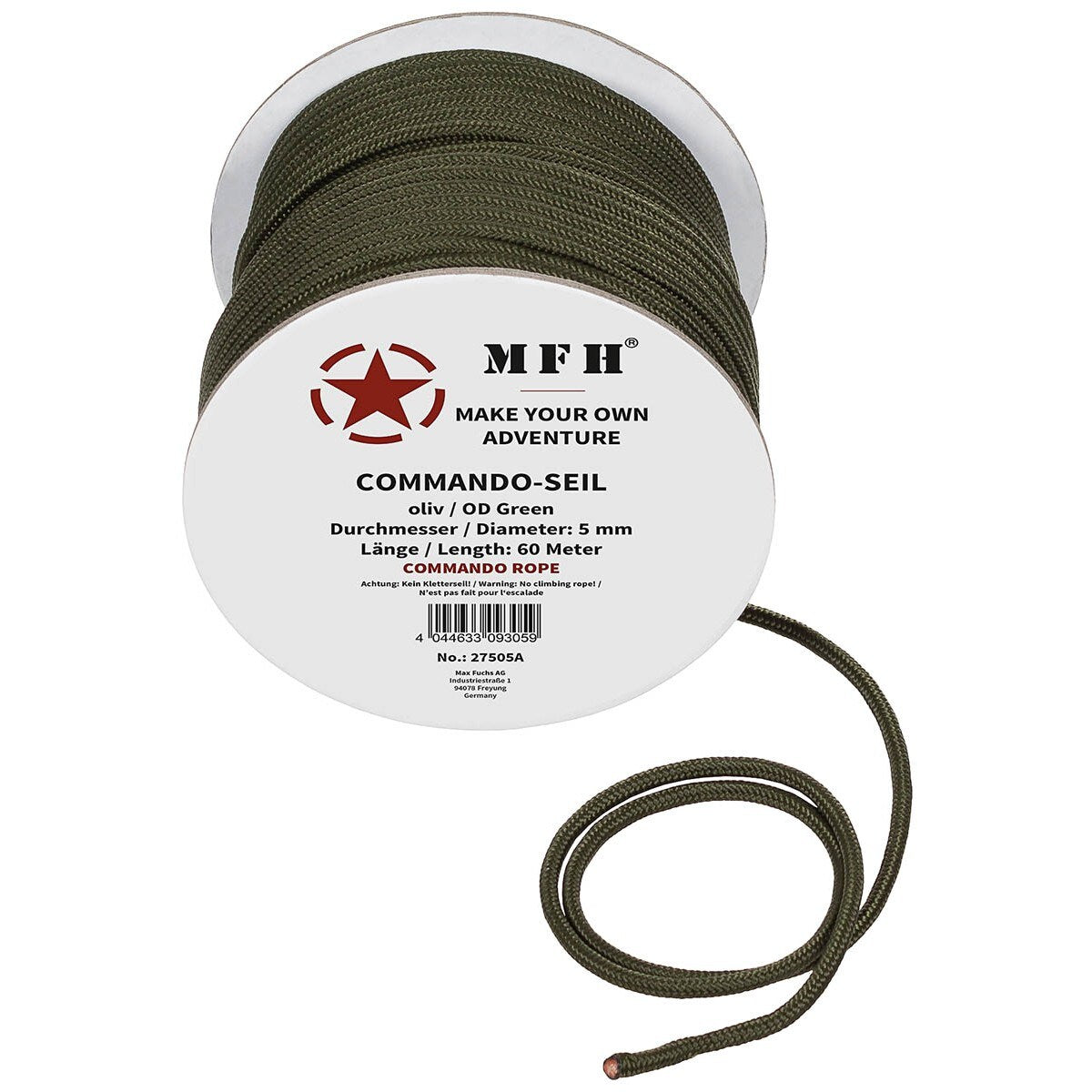 Linka MFH 5 mm x 60 m - OD Green