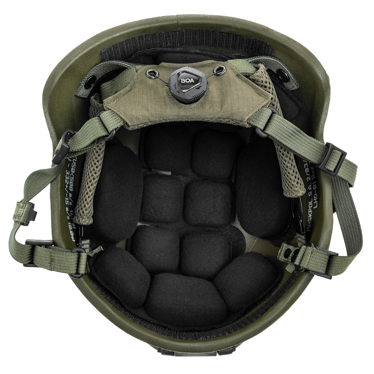 Lekki hełm kuloodporny Maskpol LHO-01 - Ranger Green