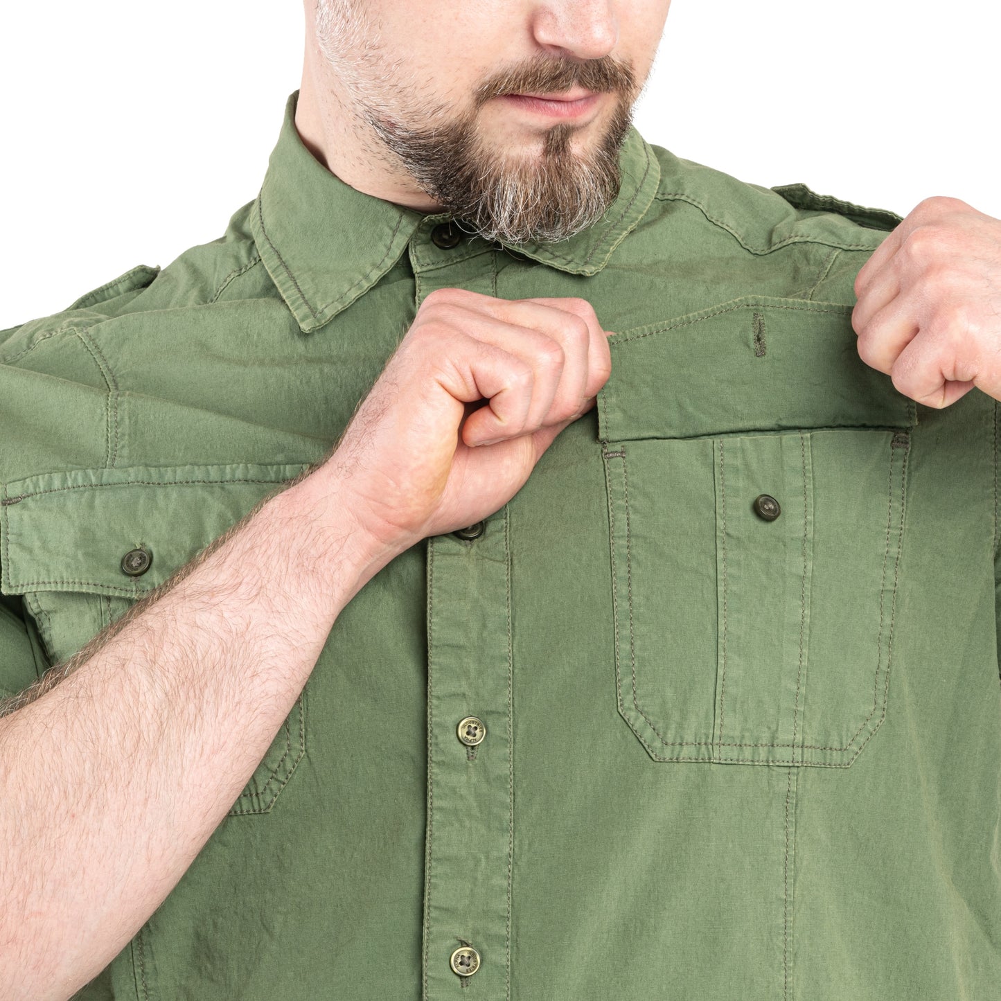 Koszula Alpha Industries Basic Slim Shirt - Sage Green