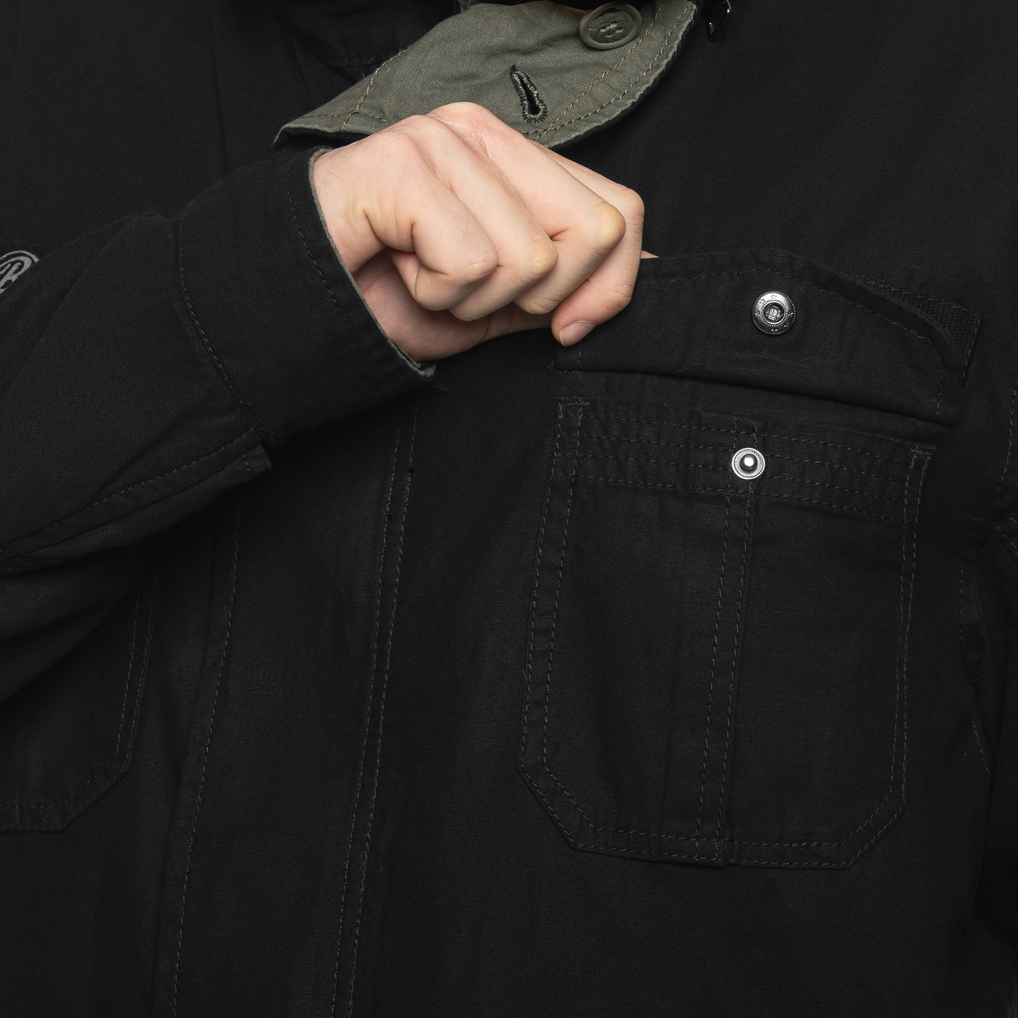 Kurtka dwustronna Brandit Twister Reverse - Black/Olive
