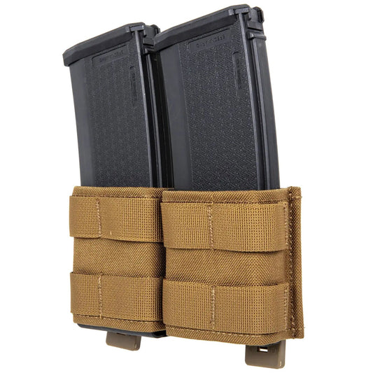 Podwójna ładownica otwarta Wosport na magazynki 5,56 mm - Coyote Brown
