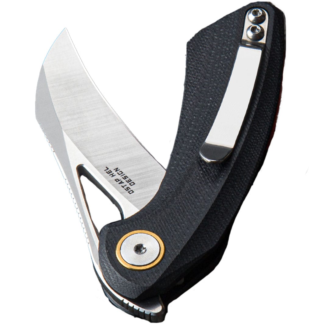 Nóż składany Bestech Knives Bihai Stonewash - Black