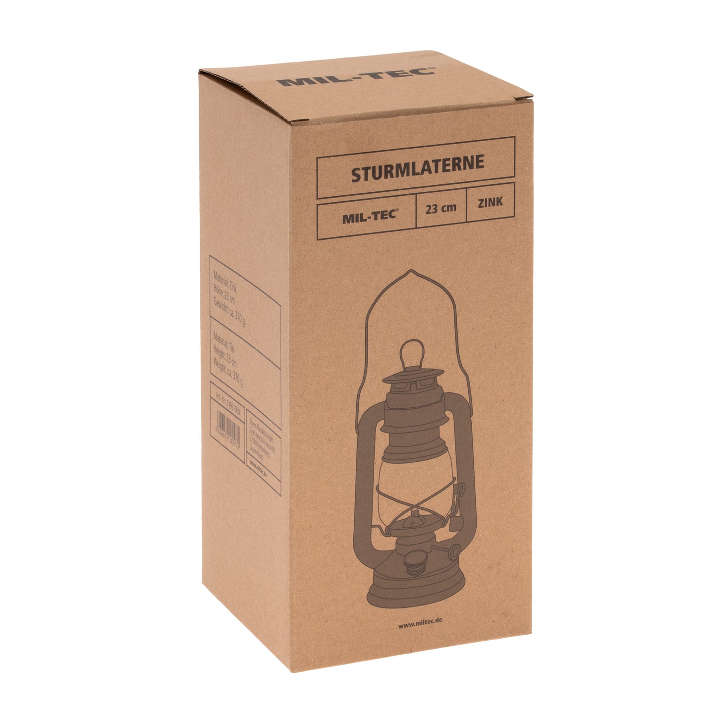 Lampa naftowa Mil-Tec 23 cm - Silver
