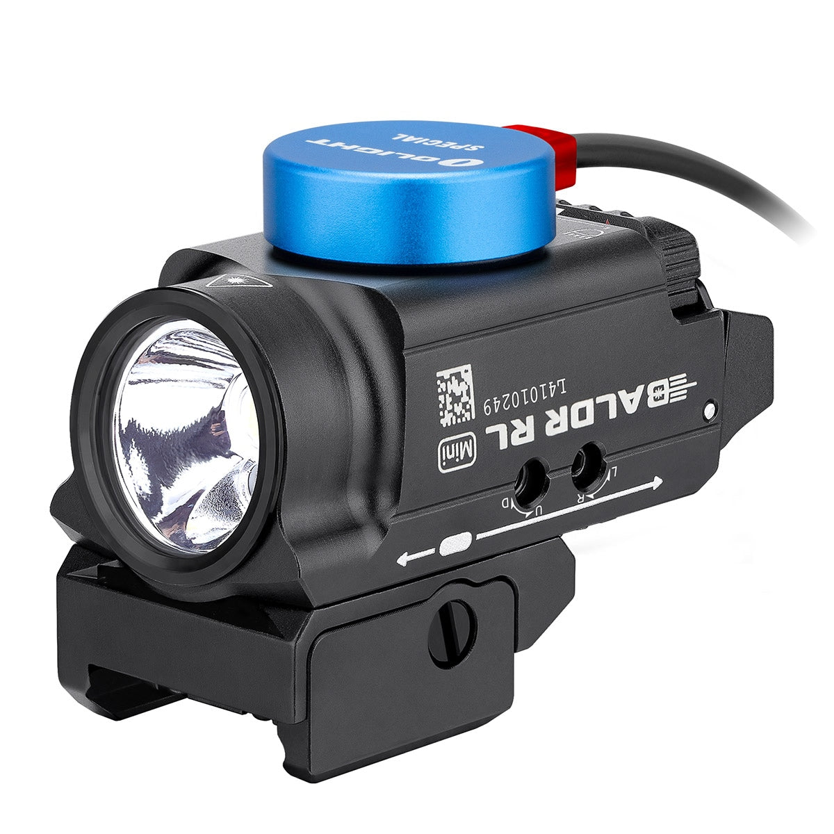 Latarka na broń z celownikiem laserowym Olight BALDR Mini RL - 600 lumenów, Red Laser