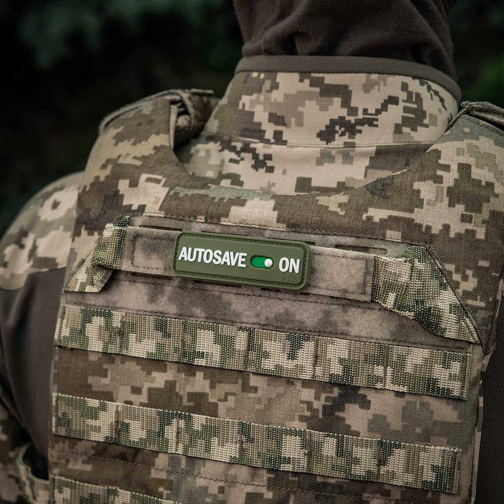 Naszywka M-Tac AUTOSAVE ON PVC - Olive