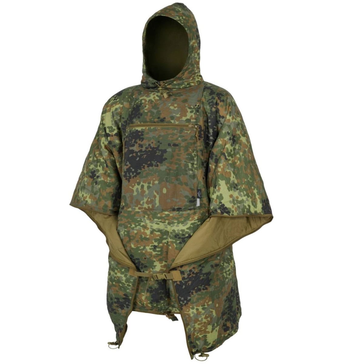 Ponczo Helikon Swagman Roll Climashield Apex z funkcją śpiwora - Flecktarn