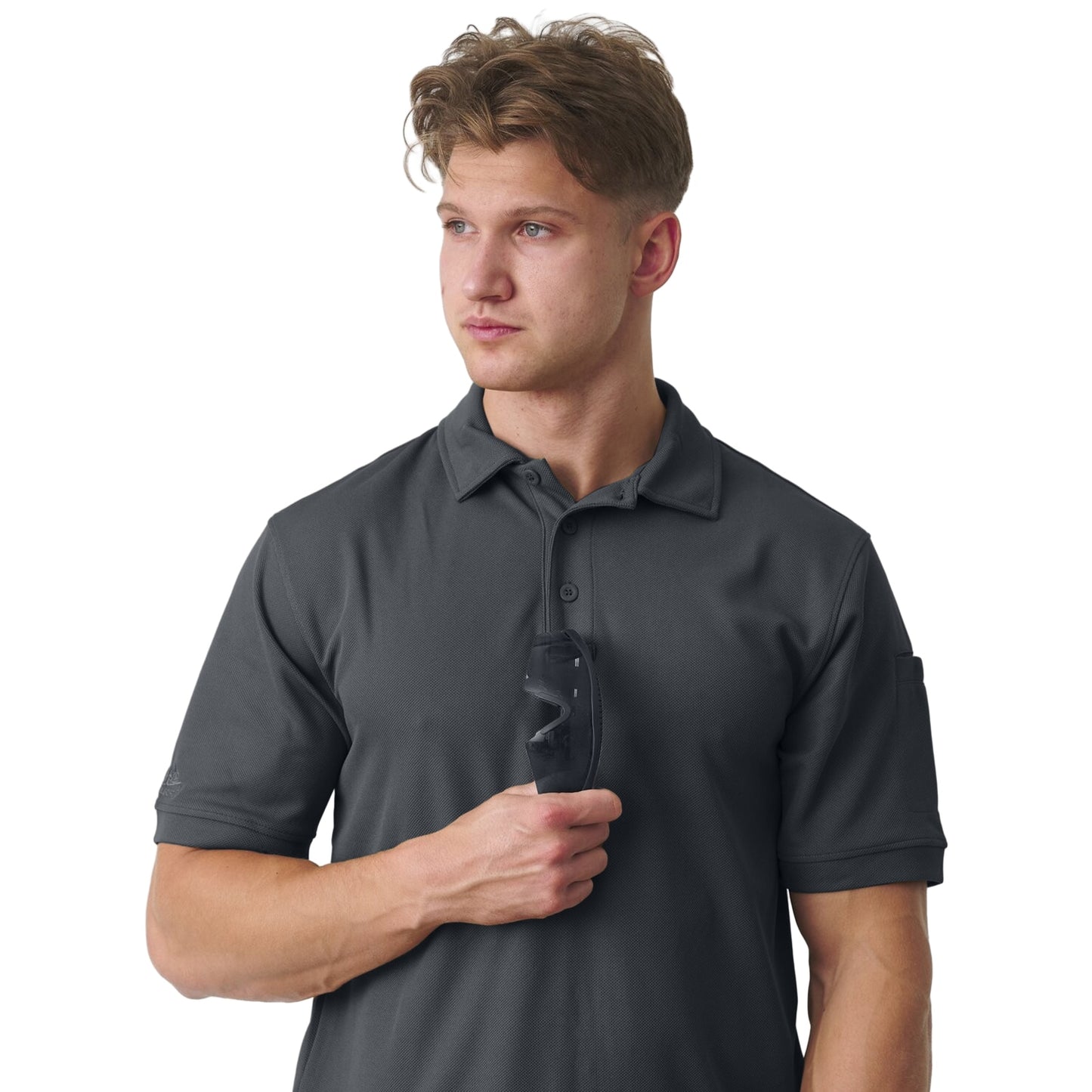 Koszulka termoaktywna Polo Helikon UTL TopCool - Shadow Grey