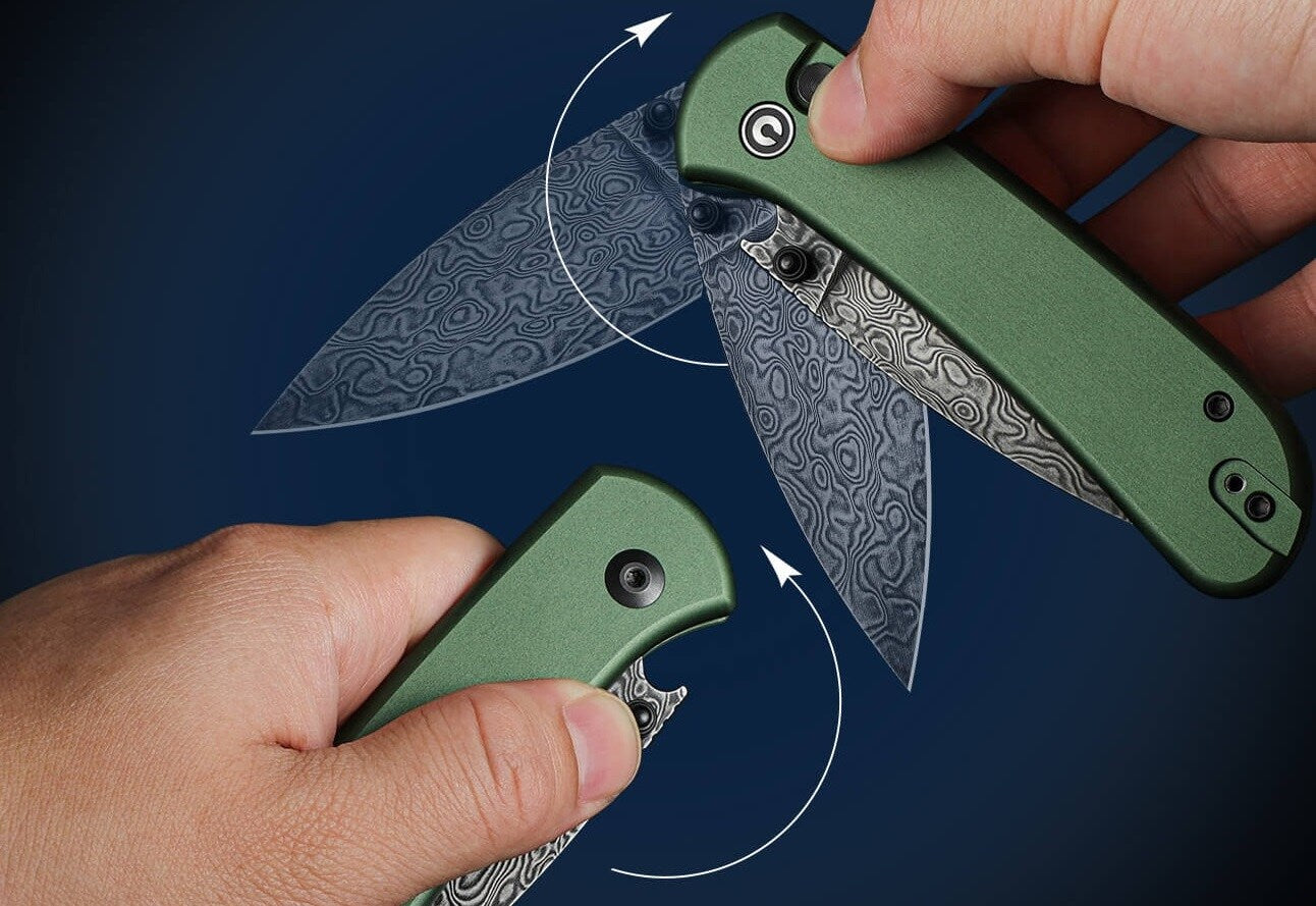 Nóż składany Civivi Qubit Aluminium - Green