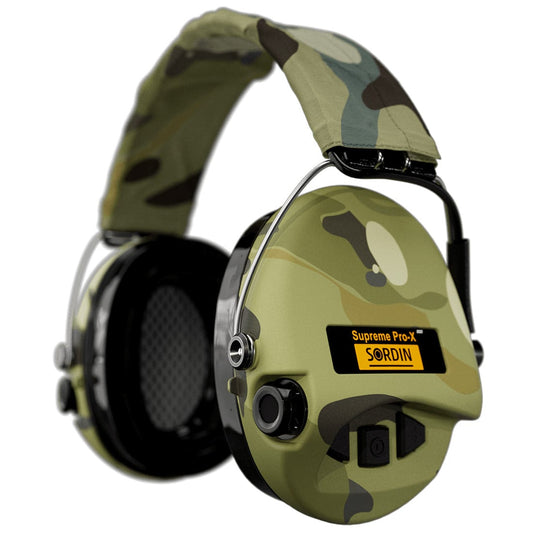 Ochronniki słuchu aktywne Sordin Supreme Pro-X LED - Camo