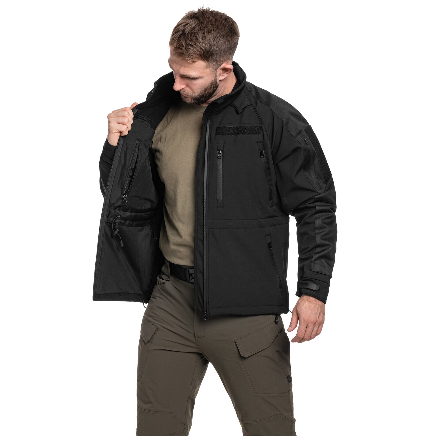 Kurtka Mil-Tec Softshell Plus - Black
