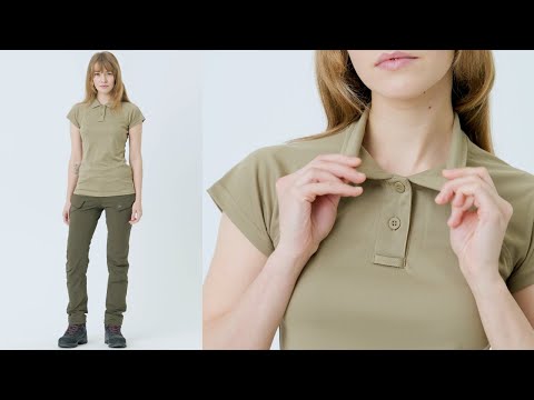 Koszulka termoaktywna Polo Helikon Women's UTL TopCool Lite - Khaki