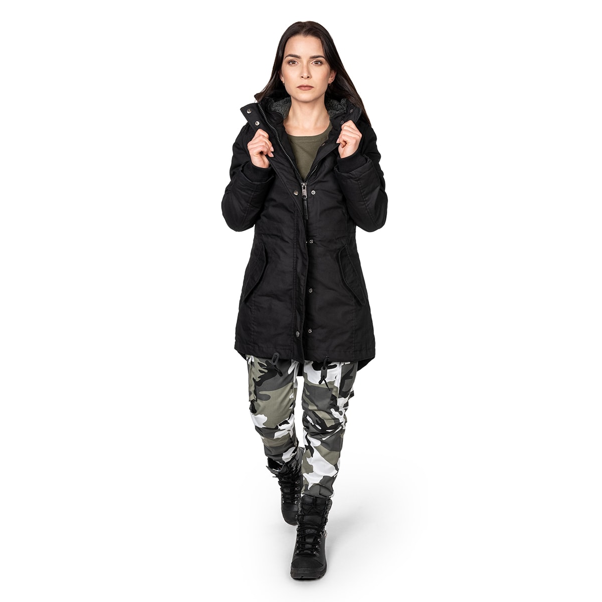 Kurtka damska Brandit Marsh Lake Parka - Black