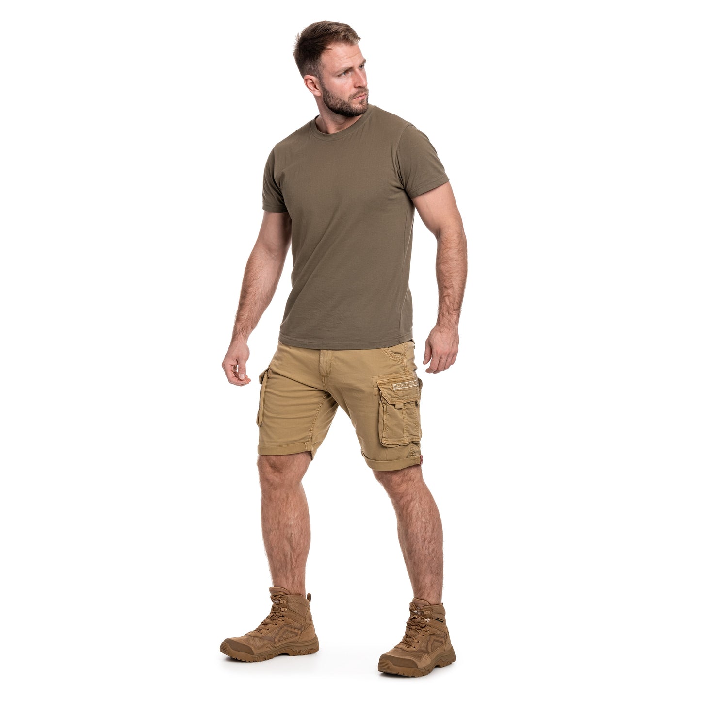 Szorty Alpha Industries Crew Short - Khaki