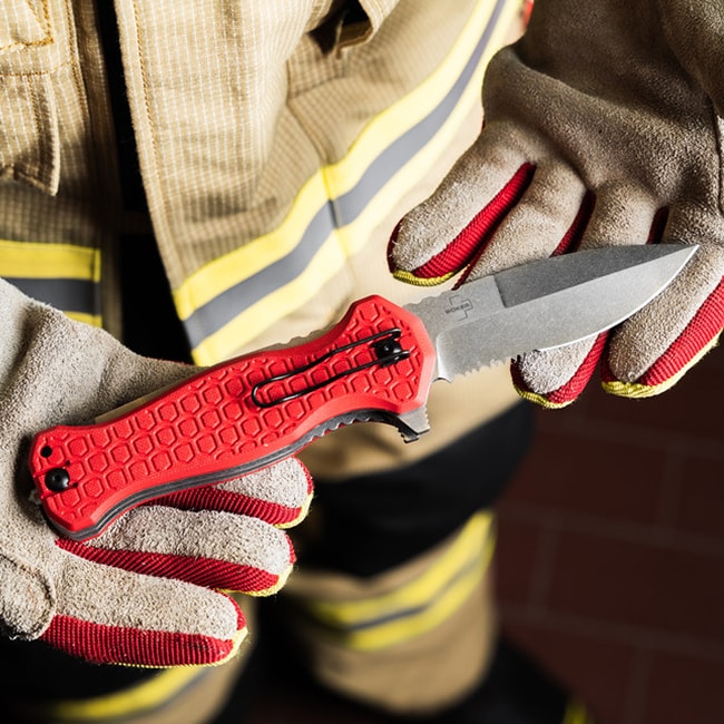 Nóż ratowniczy składany Dönges Expert Fire - Red